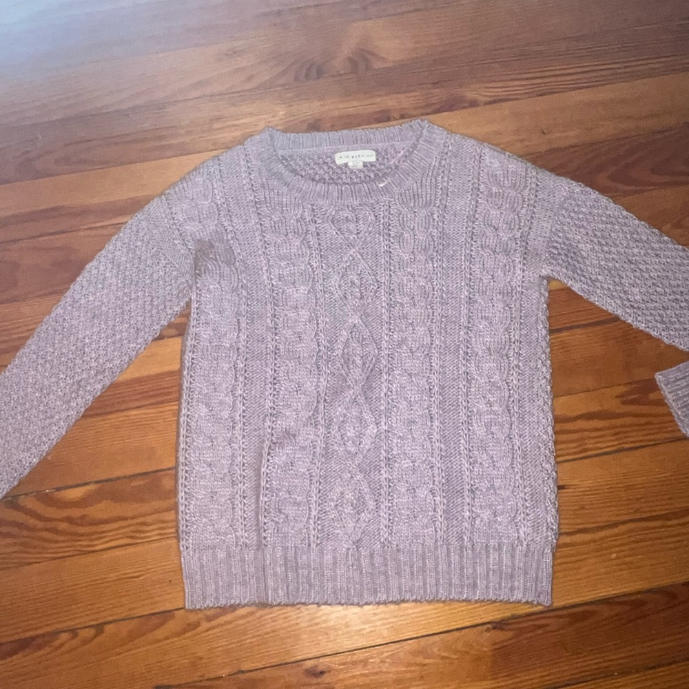 Lilac Cableknit Sweater